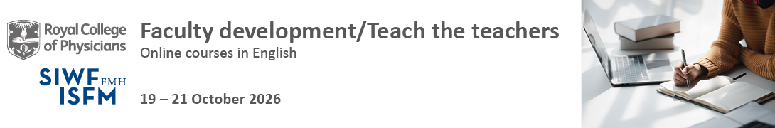 Header banner for the conference: RCP Online courses in English October 2026. This goes from 19 October 2026 to 21 October 2026.