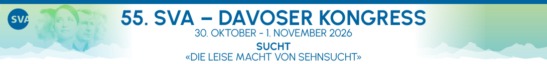Header Banner für die Konferenz: 55. SVA – Davoser Kongress 2026. Diese geht vom 30. Oktober 2026 bis 1. November 2026 in Davos Kongresszentrum.