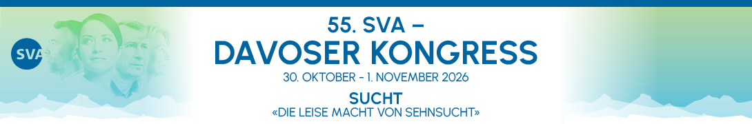Header Banner für die Konferenz: 55. SVA – Davoser Kongress 2026. Diese geht vom 30. Oktober 2026 bis 1. November 2026 in Davos Kongresszentrum.