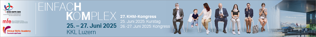 Header Banner für die Konferenz: KHM-Kongress 2025 online. Diese geht vom 26. Juni 2025 bis 27. Juni 2025 in Online.