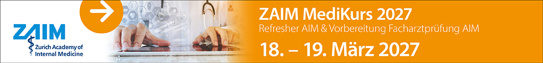 Header Banner für die Konferenz: ZAIM MediKurs März 2027. Diese geht vom 18. März 2027 bis 19. März 2027.