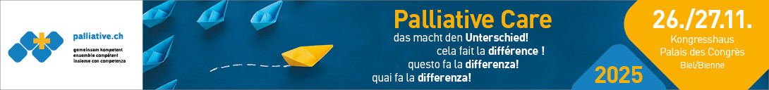 Header Banner für die Konferenz: Palliative Care Kongress 2025. Diese geht vom 26. November 2025 bis 27. November 2025.