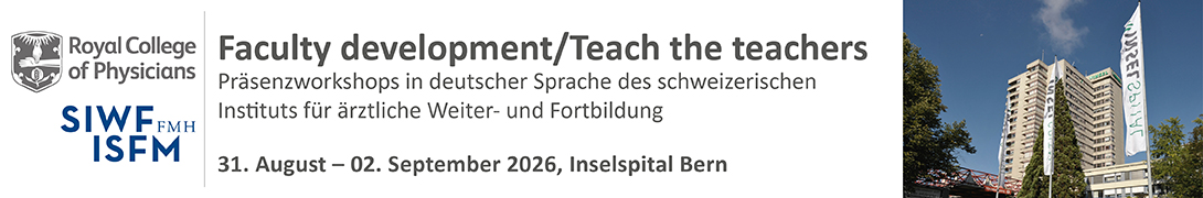SIWF/RCP Teach-the-Teacher Workshops Bern August 2026