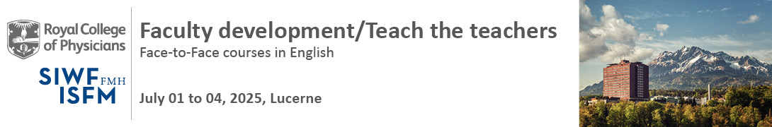 SIWF/RCP Teach-the-Teacher Workshops (EN) Luzern Juli 2025