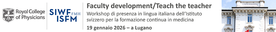 Header banner for the conference: SIWF/RCP Teach-the-Teacher Workshop Lugano Januar 2026. This goes from 19 January 2026 to 19 January 2026 in Lugano.