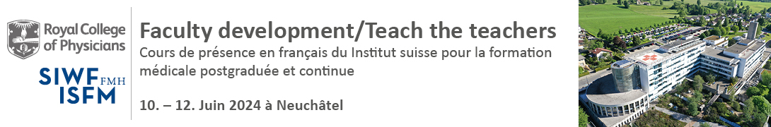 SIWF/RCP Teach-the-Teacher Workshops Neuchâtel 2024
